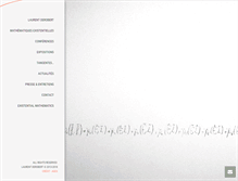 Tablet Screenshot of mathematiques-existentielles.com